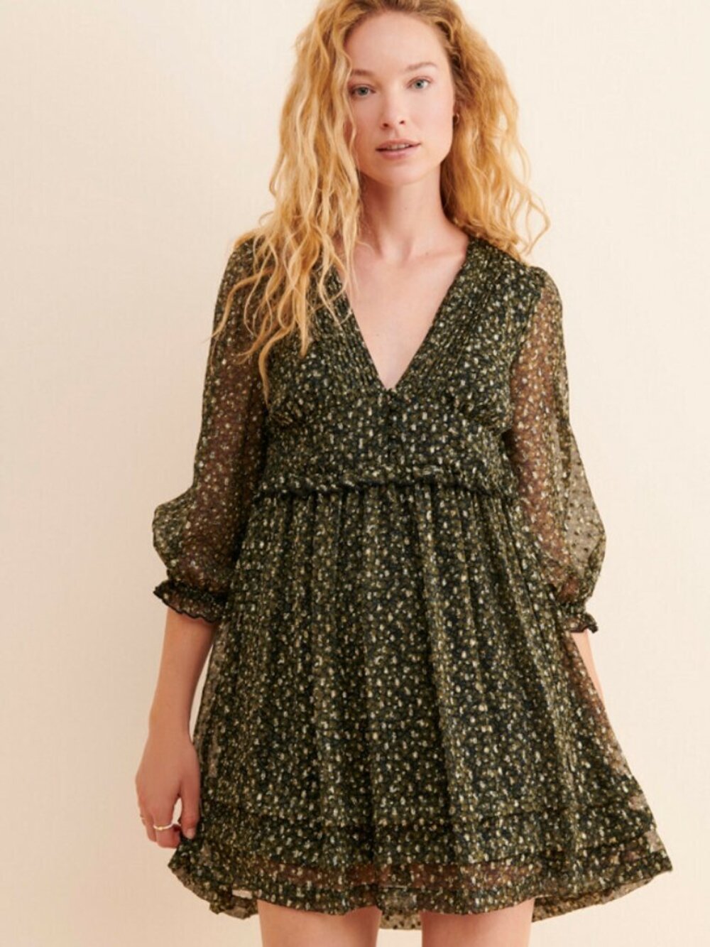 URBAN OUTFITTERS | Chiffon Mini Dress | Size L